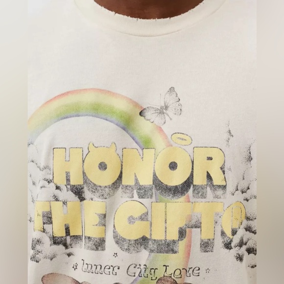 HONOR THE GIFT• Palms Graphic S/S Tee• Cream• Men's 3XL New W/Tags - Picture 2 of 9